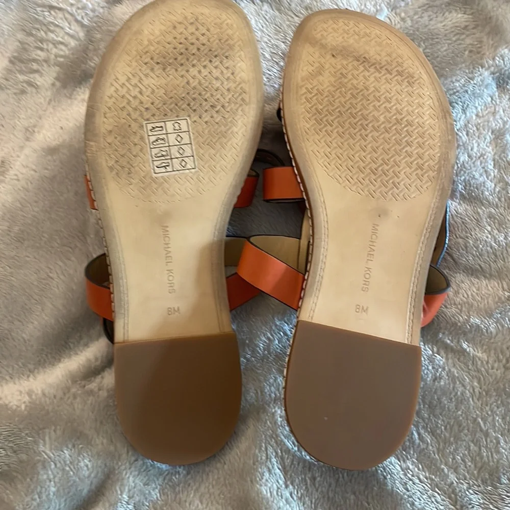 MK gladiator sandals. Burnt Orange color, size 8 - Picture 3 of 4